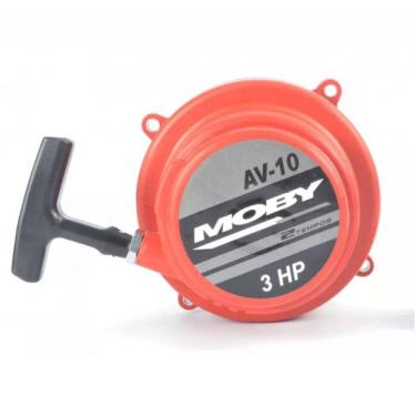 Imagem de Partida manual bikelete mobilete 2 tempo vermelha