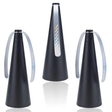 Imagem de Kit 3 Ventiladores Repelentes de Mesa Paki Silenciosos e Portáteis Espanta Moscas sem Químicos Ideal para Restaurantes e Refeições