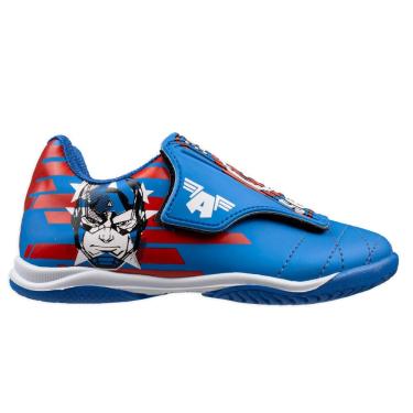 Imagem de Chuteira Dray 4111 Futsal Marvel Capitão América Infantil