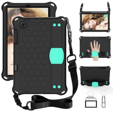 Imagem de Adequado para Samsung Galaxy Tab S6 Lite 2024 2022 2020 10,4 polegadas não tóxico EVA + PC capa protetora antiqueda para tablet (Preto-Aqua, S6 Lite 2024 10.4)