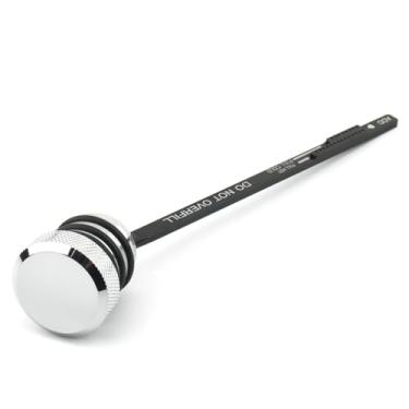 Imagem de FINMOKAL Vareta de óleo de motocicleta para substituição do medidor de nível do tanque de óleo do motor para Evo Harley Davidson Touring 1993-1998 (Chrome)