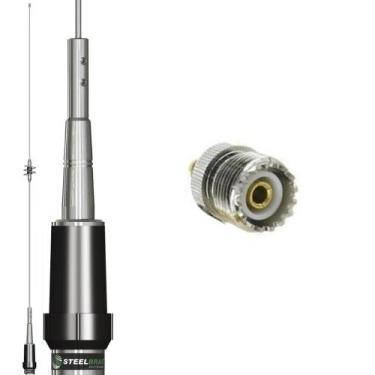 Imagem de Antena Móvel Dual Band 86cm Ap0191 Adaptador Para Rádio Baofeng - Stee