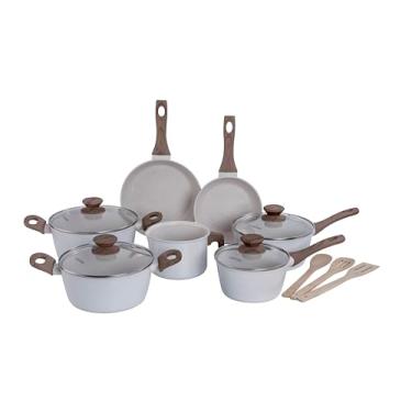 Imagem de Mimo Style, Conjunto de Panelas com 10 Peças Indução Style Cook Marmol Bambu