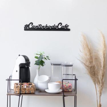 Imagem de Placa Decorativa Cantinho do Cafe Preto