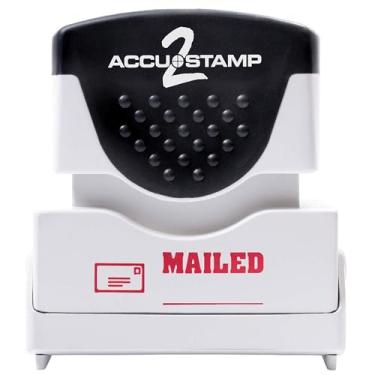 Imagem de Carimbo de mensagem ACCUSTAMP2 com proteção contra micro banimento, MAILED, pré-tinta, vermelho (035586)