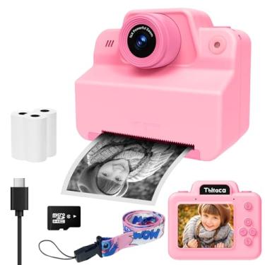 Imagem de Câmera infantil com impressão instantânea para crianças, câmera instantânea para crianças de 3, 4, 5, 6, 7, 8, 9 e 10 anos, presente de Natal, aniversário, brinquedo portátil para meninas e meninos de