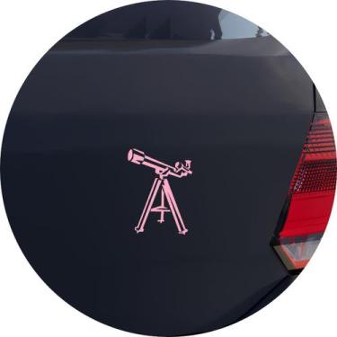 Imagem de Adesivo de Carro Luneta de Observação Espacial - Cor Rosa Claro - Melh