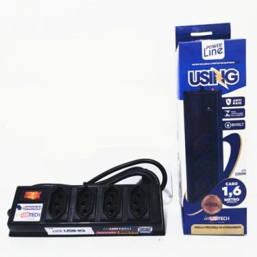 Imagem de Protetor Filtro Dps Anti Raio - Power Line Using 4 Tomadas R - Inusite