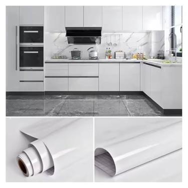 Imagem de Adesivo Vinil Envelopamento Geladeira Móveis Vidro Autocolante Impermeável (Branco Brilho, 3m x 50cm)