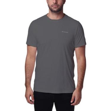 Imagem de Camiseta Masculina Columbia Neblina, G, Cinza