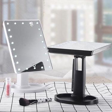 Imagem de Espelho De Mesa Maquiagem 16 Leds Touch c/ Suporte de Apoio - ESPELHOL
