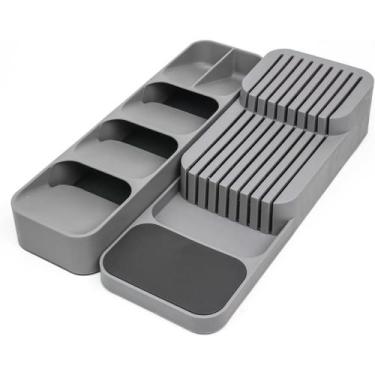 Imagem de Porta Talheres Organizador Compacto Com 5 Cavidades Cozinha+organizado
