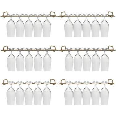 Imagem de Conjunto 6 Organizadores Porta Taças 42cm Suportes Para Pendurar Taças