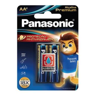 Imagem de Pilha Pequena AA Alcalina Premium Panasonic - c/2 (caixa com 12 cartel