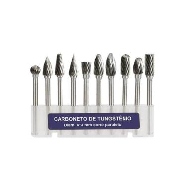 Imagem de Lima Fresa Rotativa Metal Duro Tungstênio Micro Retífica 10p - PIATC