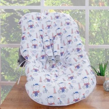Imagem de Capa de Bebê Conforto POP Menino para Bebe - Zan Baby, Urso Sailor
