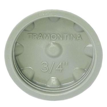 Imagem de Tampão Condulete PVC 3/4 Tramontina, Cinza
