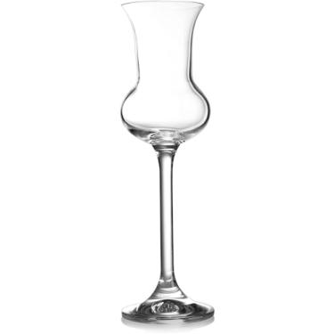 Imagem de Crystalex Conjunto de 6 taças de vinho Grappa, conjunto de taças de vinho branco e taças, cristal boêmio sem chumbo 81 g (85_ML)
