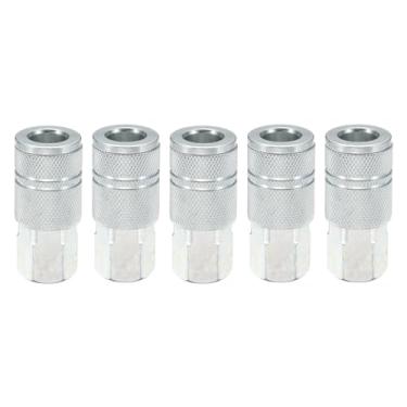 Imagem de HARFINGTON Acoplador industrial de 5 peças, rosca fêmea NPT de 3/20.3 cm, corpo de conexão rápida, acoplador de ar, acessórios de mangueira de ar, acessórios de compressor de ar para lojas automotivas