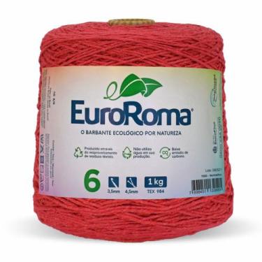 Imagem de Barbante Euroroma Colorido N06 1kg Eurofios, 1000-VERMELHO