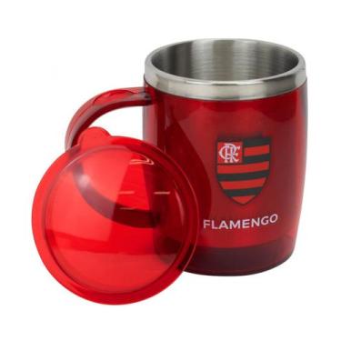 Imagem de Caneca Térmica Com Tampa 450ml Flamengo - mileno