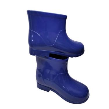 Imagem de Bota de Chuva Infantil Unissex Menino ou Menina Galocha - RAE, Azul, 2