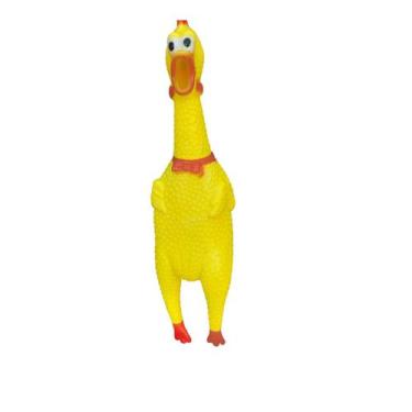 Imagem de Brinquedo Para Cachorro Frango Com Apito Sonoro 30 cm - shrilling