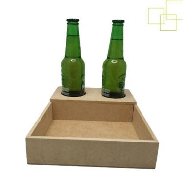 Imagem de Bandeja Resistente Prática Funcional MDF para Cervejas Long Neck e Pet
