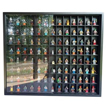 Imagem de Expositor 104 Nichos - Compatível c/ lego e mini figures Preto cod 410