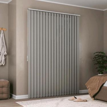 Imagem de Persiana Vertical Tecido Crisdan L 1,80 X 1,50 A Cinza