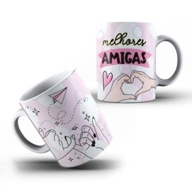 Imagem de Caneca Xícara Personalizada Amizade Melhores amigas Irmãs Confidentes 