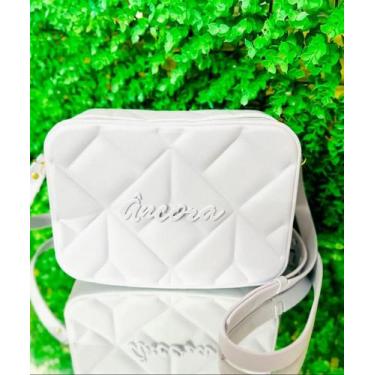 Imagem de Bolsa feminina com alça transversal de ombro ajustavel - ancora, Branc