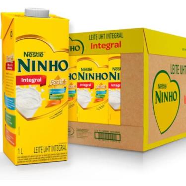 Imagem de Leite UHT Integral Ninho Vit 1L kit com 12 Unidades