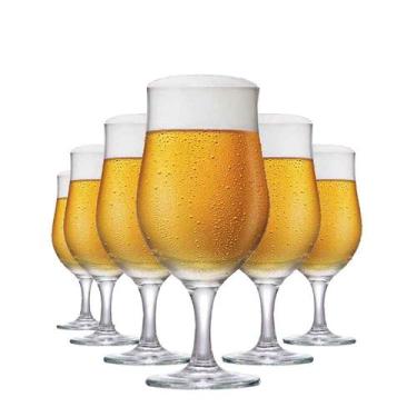 Imagem de Jogo de Taças de Vidro Berlin Para Cerveja 330ml 6 Pcs - Ruvolo