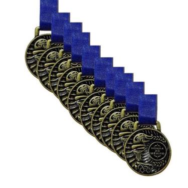 Imagem de Medalha Medasul Honra ao Mérito 35mm Kit C/ 10 Unidades, Bronze, Ùnico