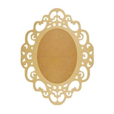 Imagem de Quadro Moldura Arabesco para Espelho G 50x37 Madeira Mdf - ATACADÃO DO