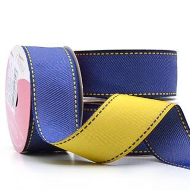 Imagem de Fita Jeans Dupla Face Pespontada 35mm Com 10 Metros - Cinderela, 951 Í