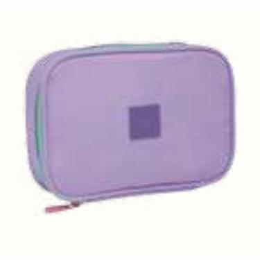 Imagem de Estojo Box Feminino Escolar Capacidade Grande - Yepp, Lilás 