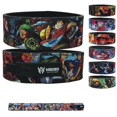 Imagem de MEDSO Cinto de alavanca de levantamento de peso anime para agachamentos, levantamento terra, treinamento cruzado, halterofilismo, musculação para suporte perfeito para as costas para homens e mulheres