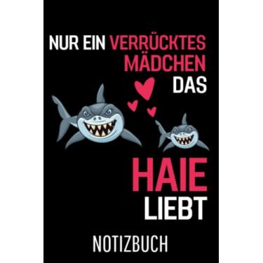 Imagem de Hai Ozean Tier Nur ein verrücktes Mädchen das Haie liebt Hai: Liniertes Affen College Notizbuch (A5) mit 120 Seiten