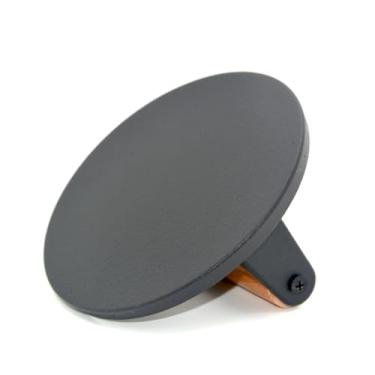 Imagem de JNXHON Utensílios de cozinha prensa de ferro fundido resistente, prensa de hambúrguer, prensa de bacon, prensa de churrasco, prensa de carne, hambúrguer, prensa para grelhar, prensa plana redonda com