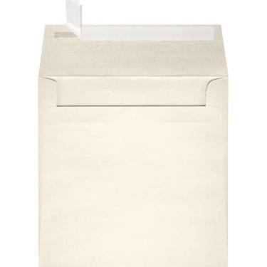 Imagem de LUXPaper Envelopes quadrados para convite | Peel & Press | 16 x 16 cm | Champagne Metallic | 36.7 kg Texto | 50 Qtd