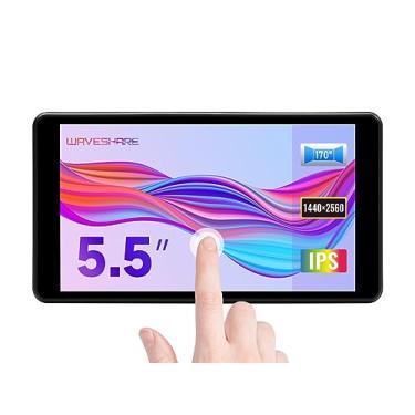 Imagem de Waveshare 5.5inch 2K Capacitive Touch LCD Display Compatible with Raspberry Pi 4B/3B+/Pi 3B/Zero 2w/Zero w and CM4 Supports Windows 11/10/8.1/8/7 Comes with Case