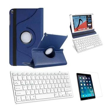 Imagem de BDNET, Capa/Teclado/Pel para iPad 10a Geração 10.9" 2023 - Azul