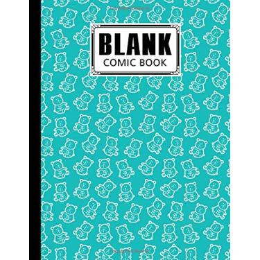 Imagem de Blank Comic Book: Bears Cover Blank Comic Book, Create Your Own Story, Journal, Notebook, Sketchbook for Kids and Adults, 120 Pages - Size 8.5" x 11" Notebook