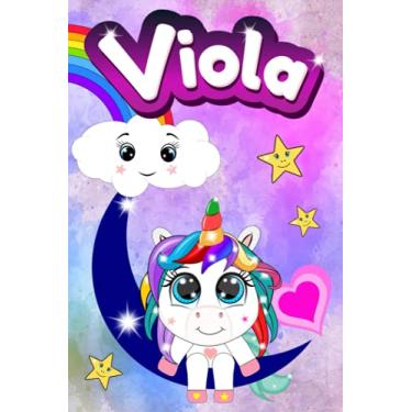 Imagem de Diario Scuola 2021-2022 - Viola: Agenda mensile, settimanale e giornaliera da Settembre 2021 a Luglio 2022 - Diario Scolastico con Orario Lezioni, ... - Cover con bellissimi Unicorni ed Arcobaleno