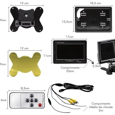 Imagem de Monitor portátil TFT-LCD de 7 polegadas
