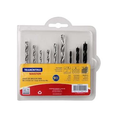 Imagem de Jogo de Brocas Mix Tramontina Master - 9 Peças