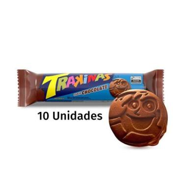 Imagem de Kit 10 Trakinas 126g por sabor, 10x Chocolate