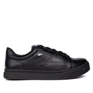 Imagem de Tênis Feminino Via Marte Napa Casual Preto, Preto, 35